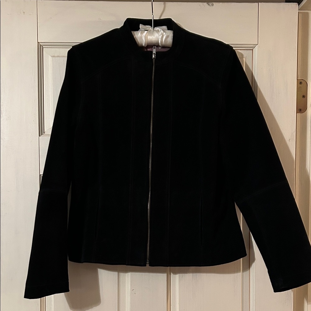Ruff Hewn Women's Classic Black Suede Jacket